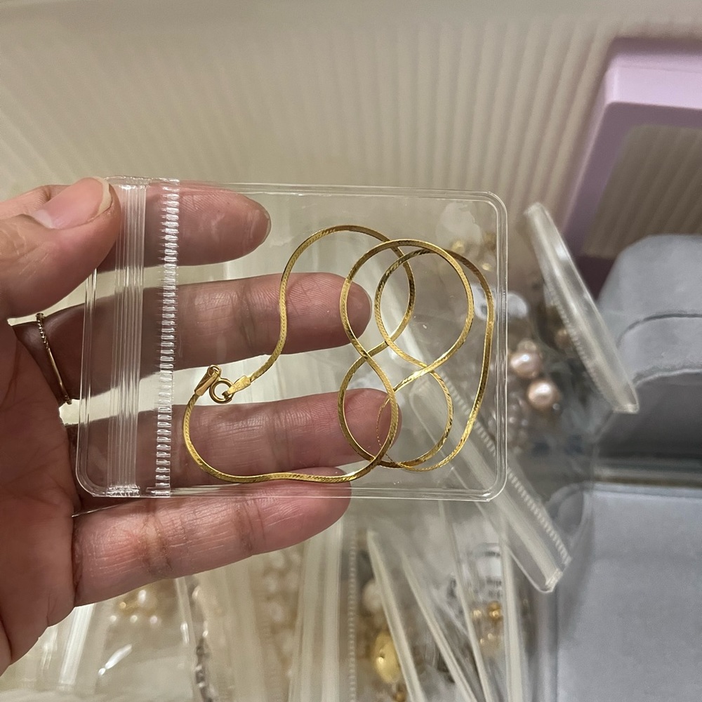 18k gold snake chain